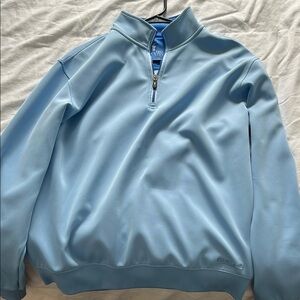 Men's Blue Quarter-Zip Sweater